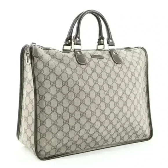 Gucci Plus Zip Tote GG Coated Canvas Large Authentic Guaranteed - Picture 1 of 16